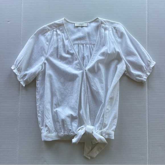 Lucky Brand Short Sleeve Wrap Elegant Top Women size Small - Picture 1 of 9